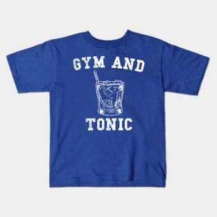 Fun Gym and Tonic distressed design Kids T-Shirt
